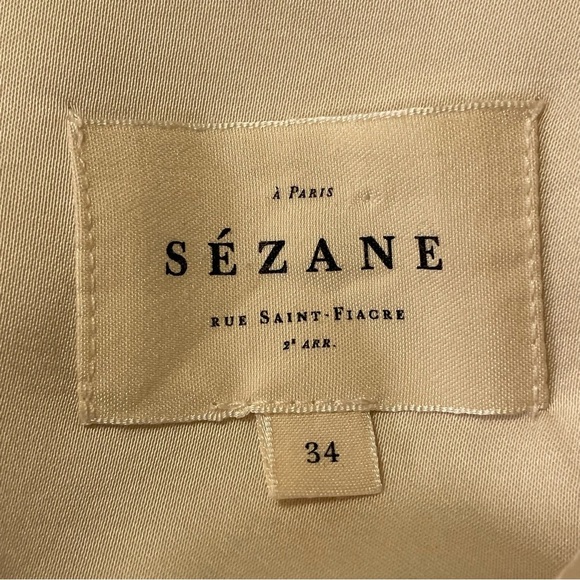 SEZANE Maxence Shirt in Cream - Picture 6 of 8